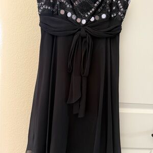 BCBGMaxAzria Black Sequin Embellished Dress for wedding or prom